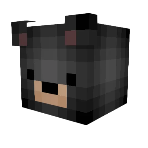 bearytale Minecraft avatar head, 3D render
