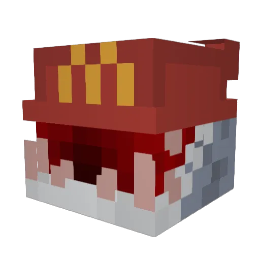 beasrealwife Minecraft avatar head, 3D render