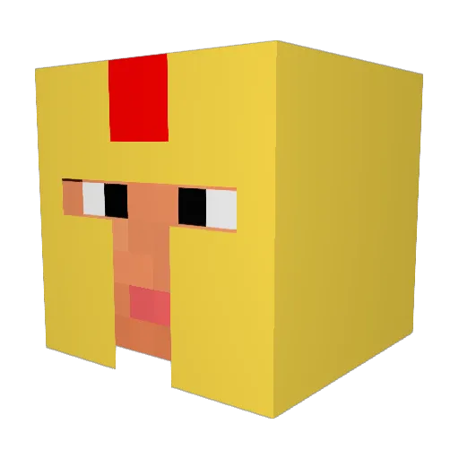 beast1422 Minecraft avatar head, 3D render