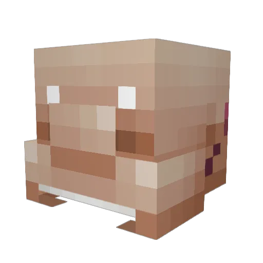 beast2me Minecraft avatar head, 3D render