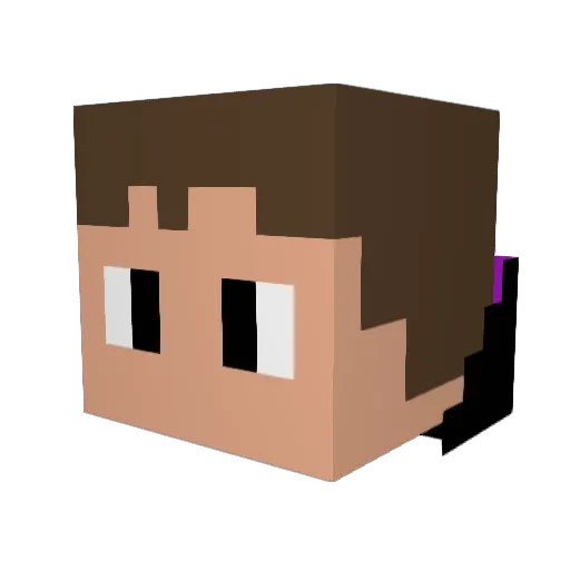 beast708 Minecraft avatar head, 3D render