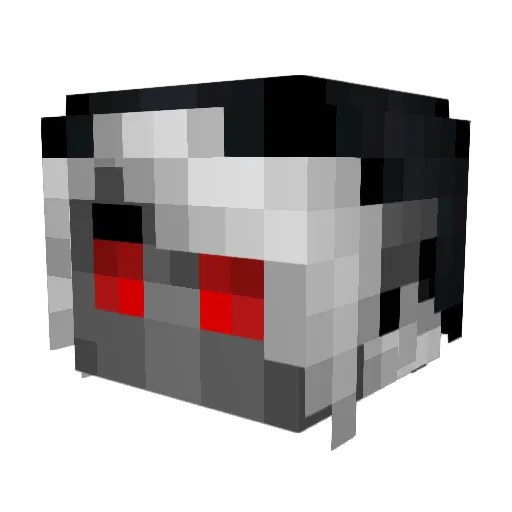 beast9r Minecraft avatar head, 3D render