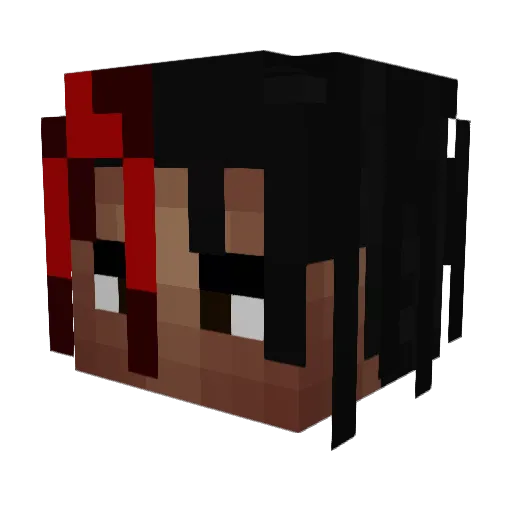 beastboisucks Minecraft avatar head, 3D render