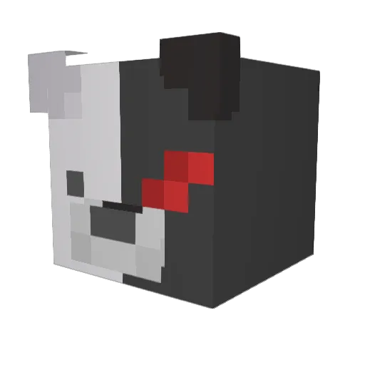 beastborgmusic Minecraft avatar head, 3D render