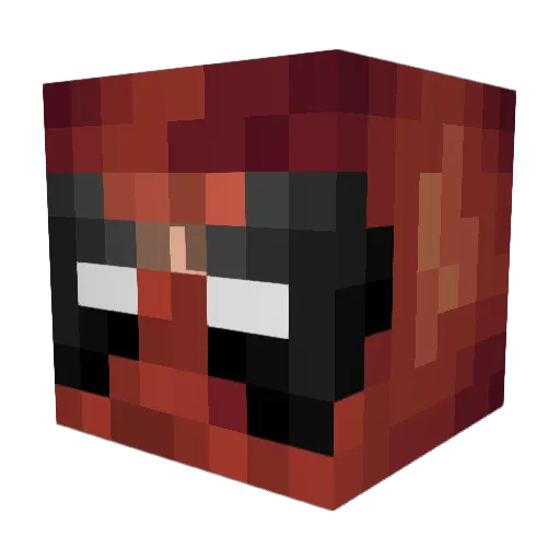 beastgaming25 Minecraft avatar head, 3D render