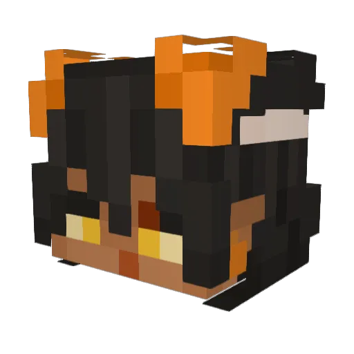 beastguy58 Minecraft avatar head, 3D render