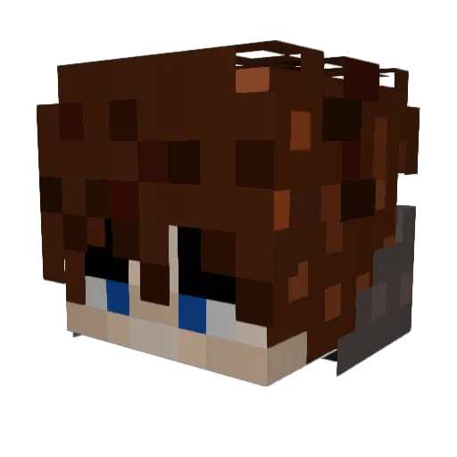 beasthuntermaste Minecraft avatar head, 3D render