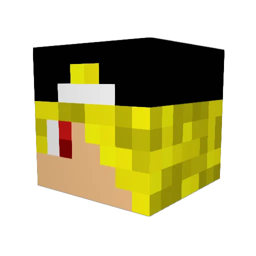 beastmode102 Minecraft avatar head, 3D render