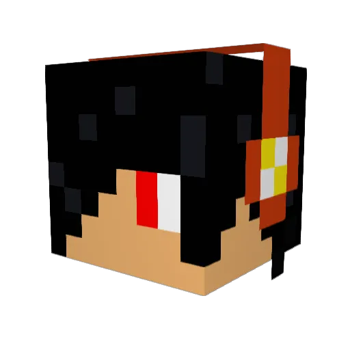 beastmodedragon Minecraft avatar head, 3D render