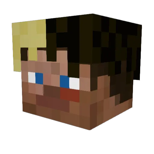 beatinmymeat Minecraft avatar head, 3D render