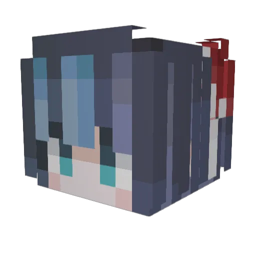 beatrice_the Minecraft avatar head, 3D render