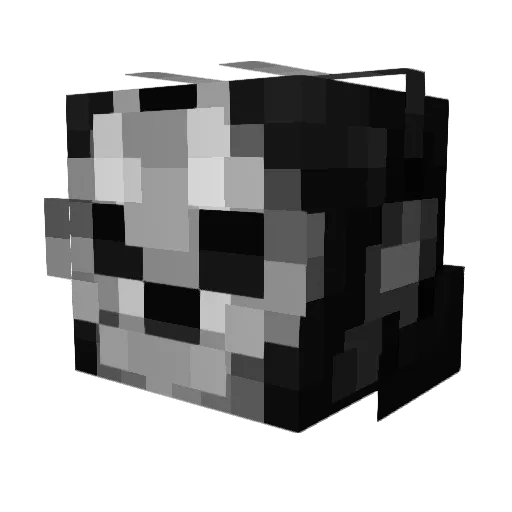 beatseat Minecraft avatar head, 3D render