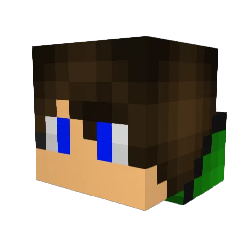 beatwolle Minecraft avatar head, 3D render