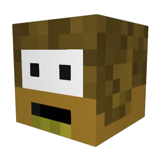 beauaime Minecraft avatar head, 3D render