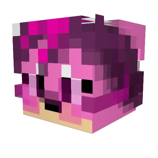 beaudeer Minecraft avatar head, 3D render