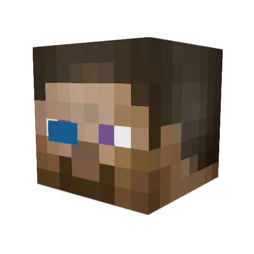beauseant123 Minecraft avatar head, 3D render