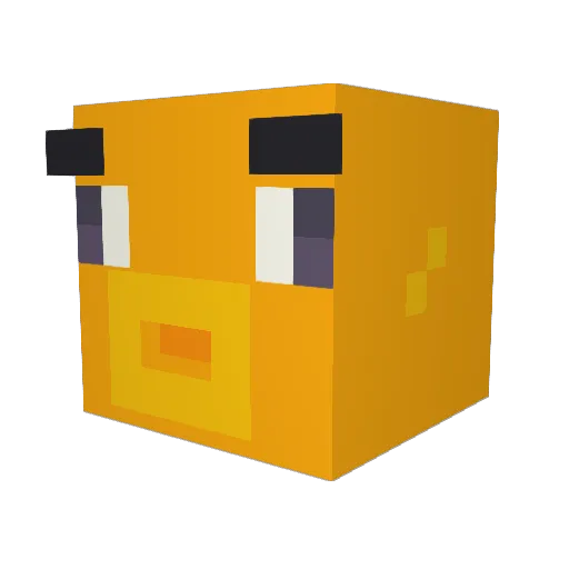 beaztez Minecraft avatar head, 3D render