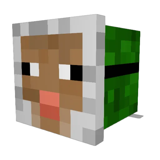 beb999 Minecraft avatar head, 3D render