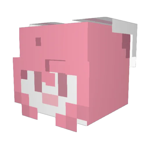 bebansahabat Minecraft avatar head, 3D render