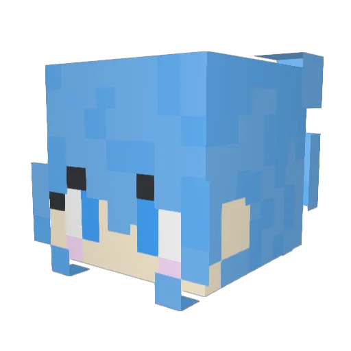 bebe1227 Minecraft avatar head, 3D render