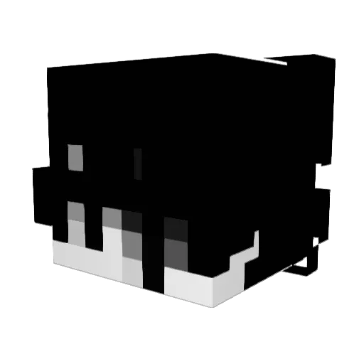 bebe_ia Minecraft avatar head, 3D render
