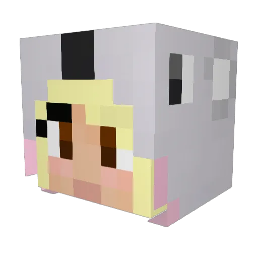bebefirefly Minecraft avatar head, 3D render