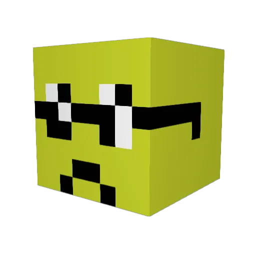 bebekimut Minecraft avatar head, 3D render