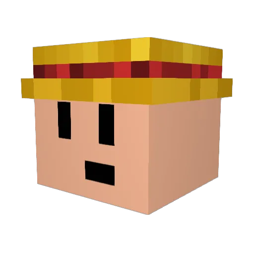 bebelmackenzie Minecraft avatar head, 3D render