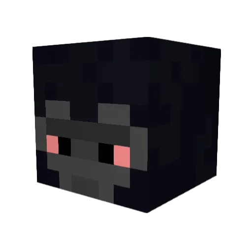 bebki Minecraft avatar head, 3D render