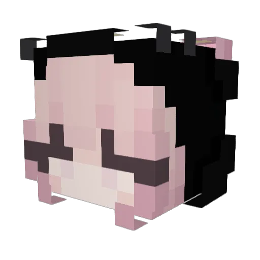 becagxc Minecraft avatar head, 3D render
