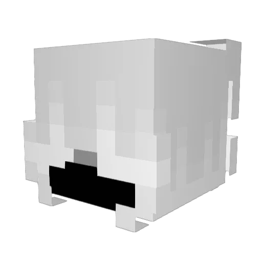 becauseyouare Minecraft avatar head, 3D render