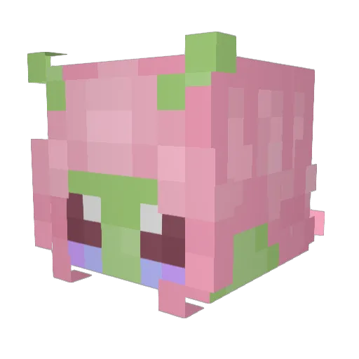 becca205 Minecraft avatar head, 3D render