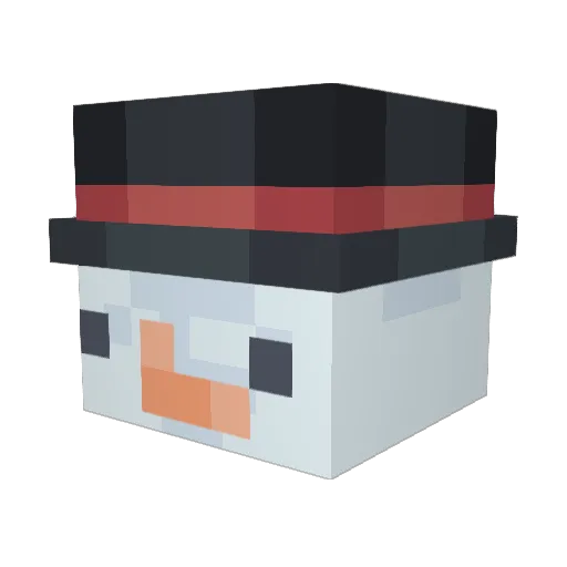 beccaballer Minecraft avatar head, 3D render