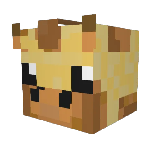 beccaj0y Minecraft avatar head, 3D render