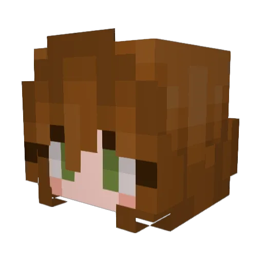 beccsas Minecraft avatar head, 3D render