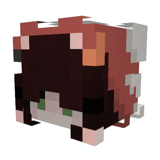 bece04 Minecraft avatar head, 3D render