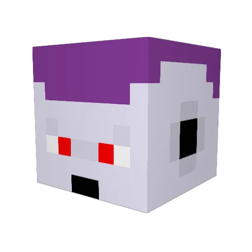 beceiver Minecraft avatar head, 3D render