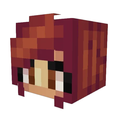 beckasocks Minecraft avatar head, 3D render
