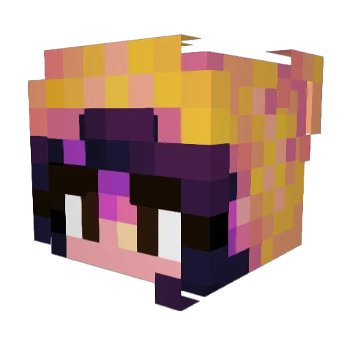 beckoroo Minecraft avatar head, 3D render