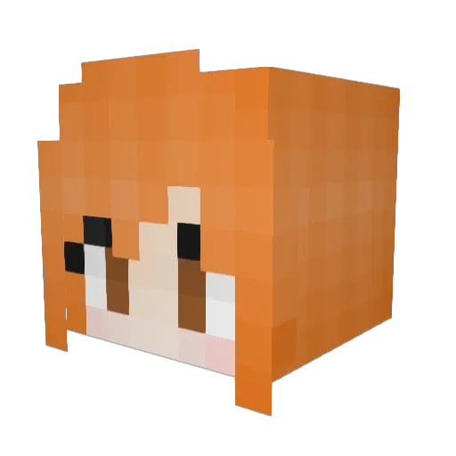 becky_1014 Minecraft avatar head, 3D render