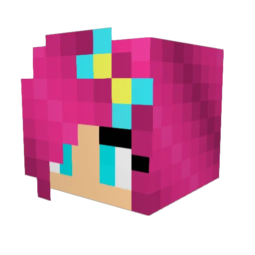 beckyboo997 Minecraft avatar head, 3D render