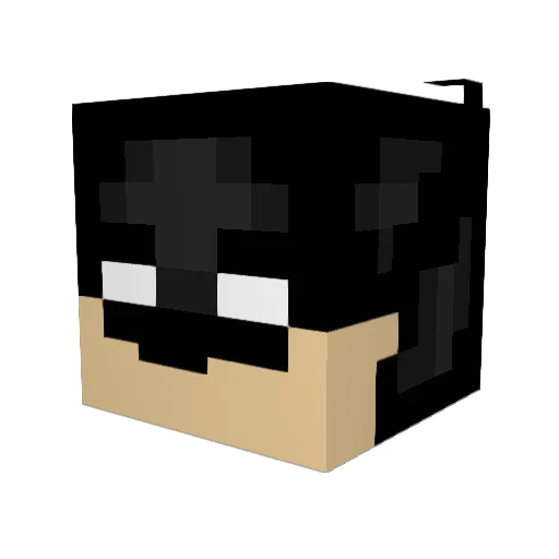 beckyslm Minecraft avatar head, 3D render