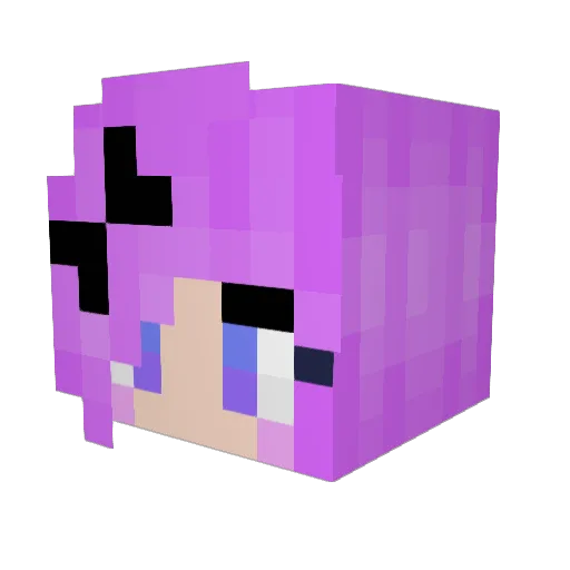 becminer Minecraft avatar head, 3D render