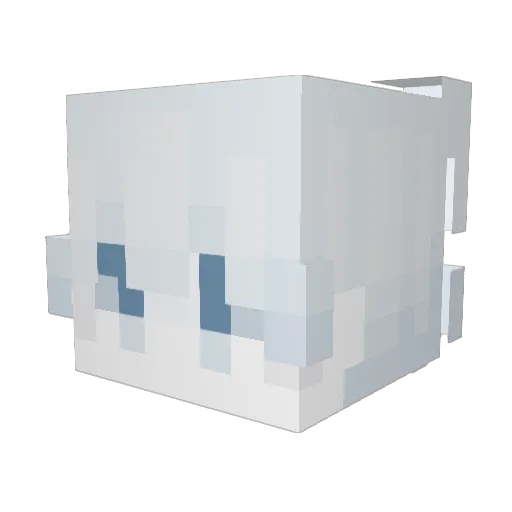 becomee Minecraft avatar head, 3D render