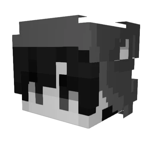 becomelol Minecraft avatar head, 3D render