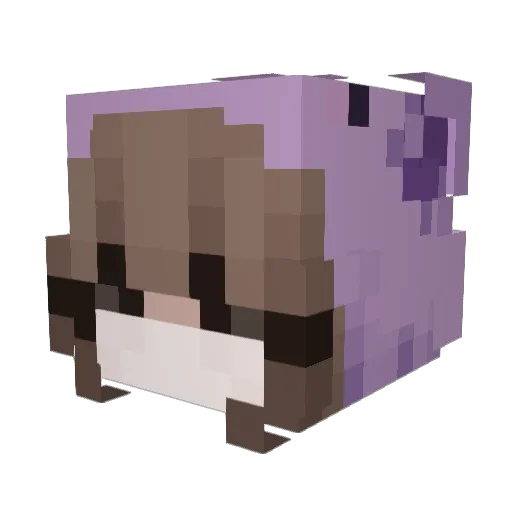 beddybye Minecraft avatar head, 3D render