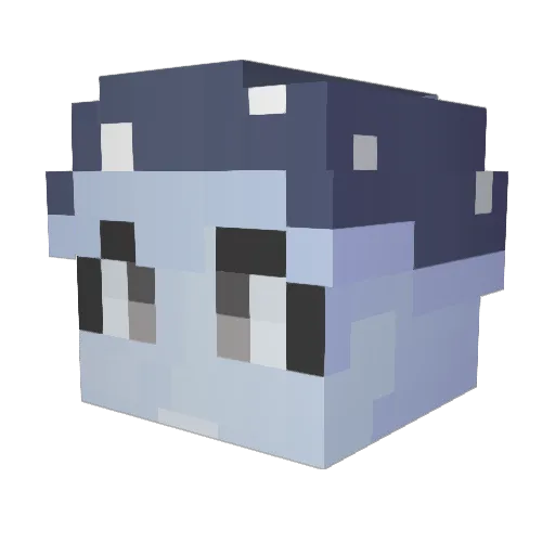 bedghost Minecraft avatar head, 3D render