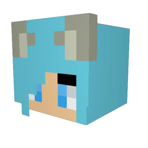 bedrockminesdad Minecraft avatar head, 3D render
