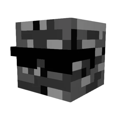 bedrok404 Minecraft avatar head, 3D render
