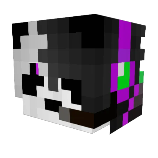 bedwars_YT Minecraft avatar head, 3D render